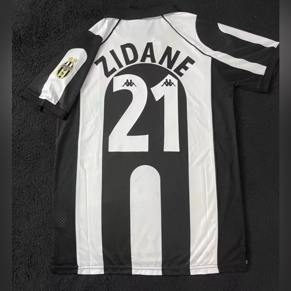 Zidane #21 Juventus Retro 1997 Home Jersey M-XL